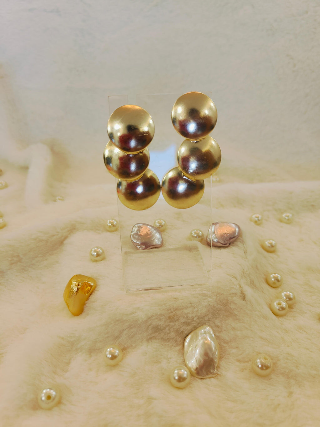 18 Kt Gold Plated - Brass Gold Earring Perfect For Your Office Look