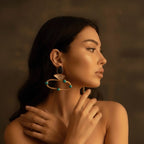 druzy stone,Turquoise stone earring, A