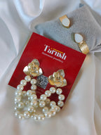 Double pearl earring