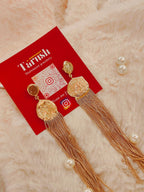 18 Kt Gold Plated Gold dangler earring