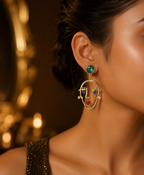 Abstract Face Drop Earrings | Stainless Steel Anti Tarnish Statement Earrings