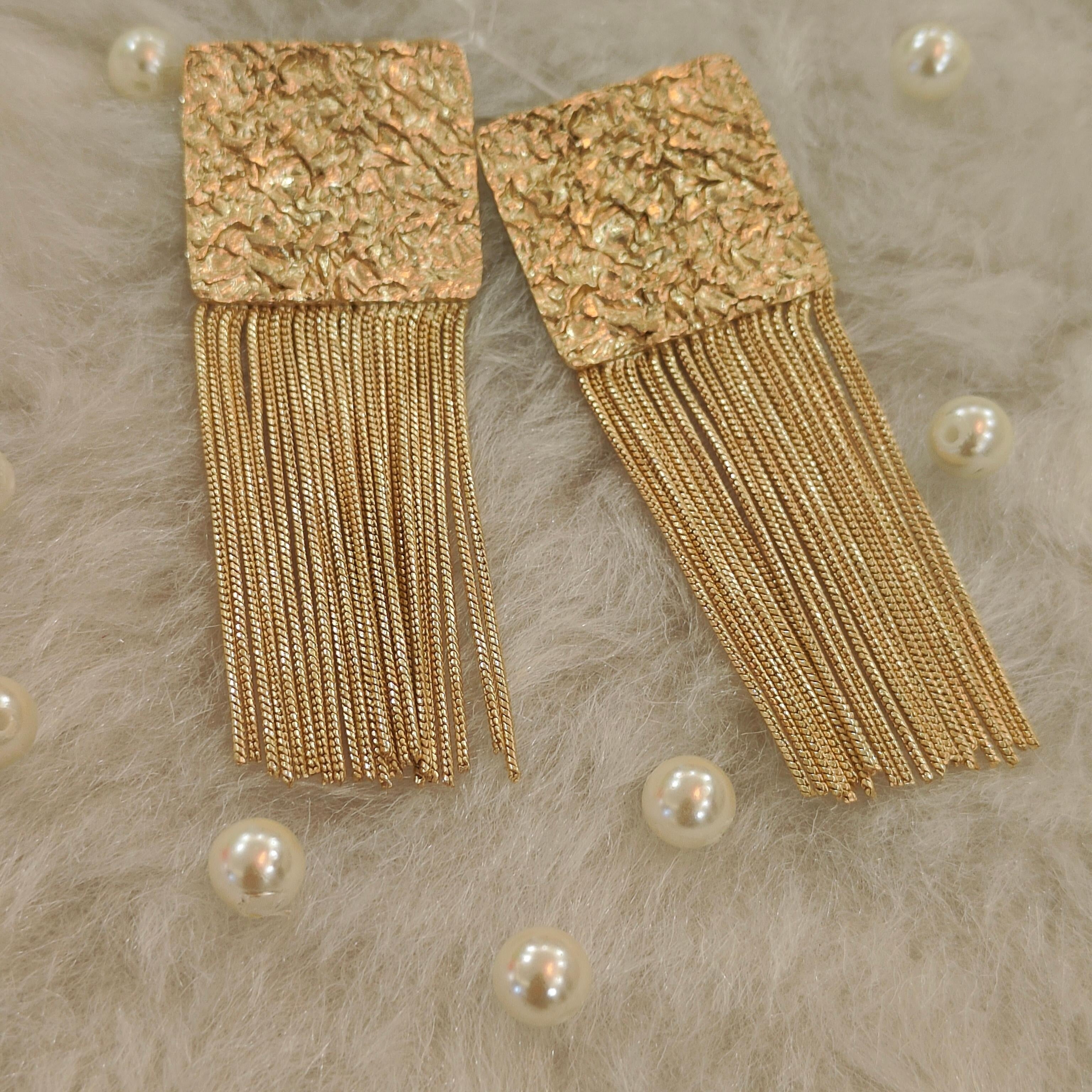 18 Kt Gold Plated Square dangler earing Semi Precious stone