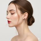 18 Kt Gold Plated Black zircon dangler Semi Precious stone