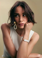 18 Kt Gold Plated - Bangle That Make You Feel luxurious - White kada Semi Precious stone