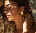 18 Kt Gold Plated gold dangler-earring - Perfect for your office look