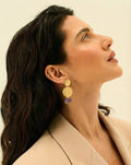 Small purple stone earring