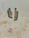 Druzy Turquoise stone earring