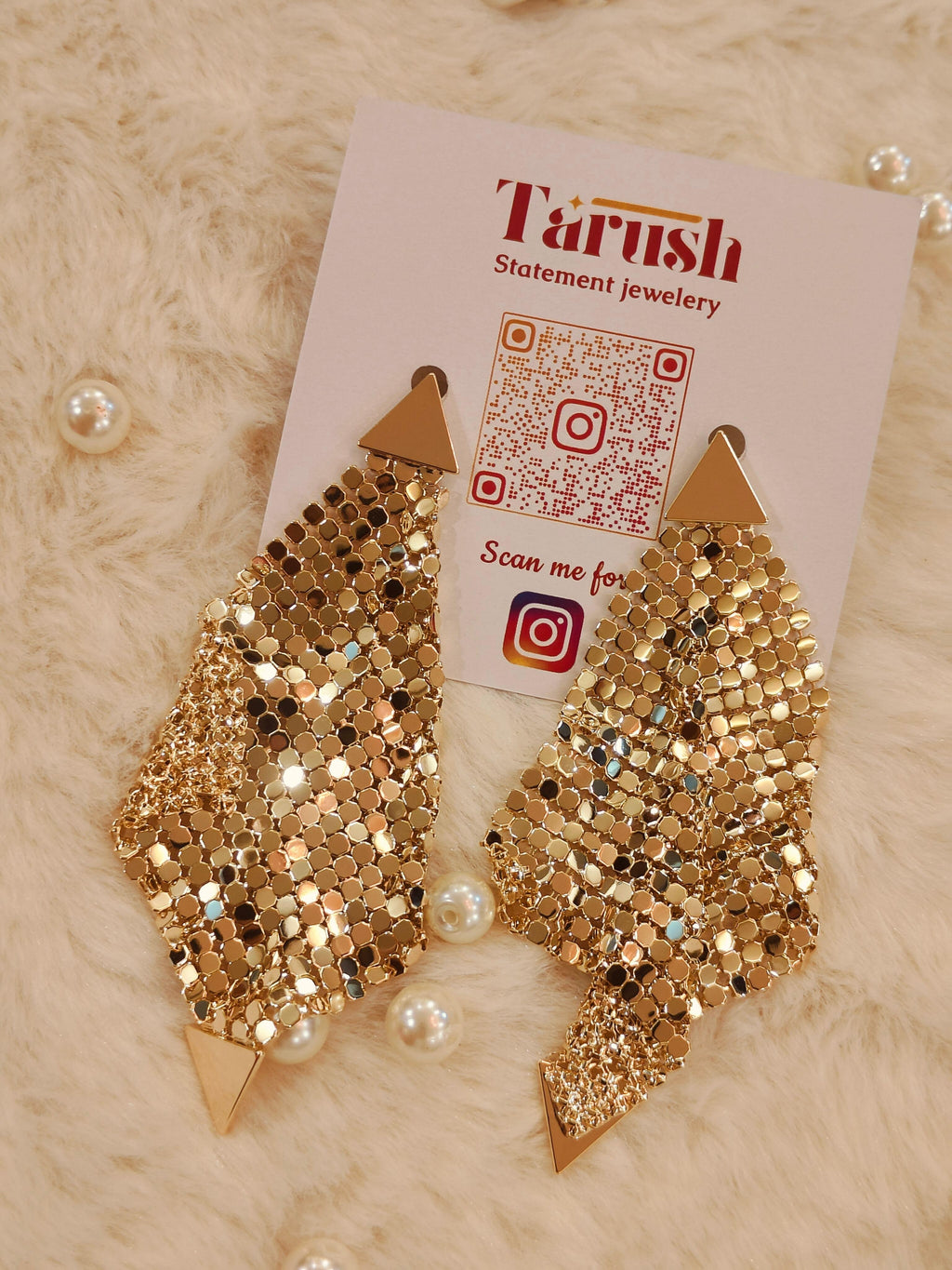 18 Kt Gold Plated Gold dangler earring Gold Semi Precious stone