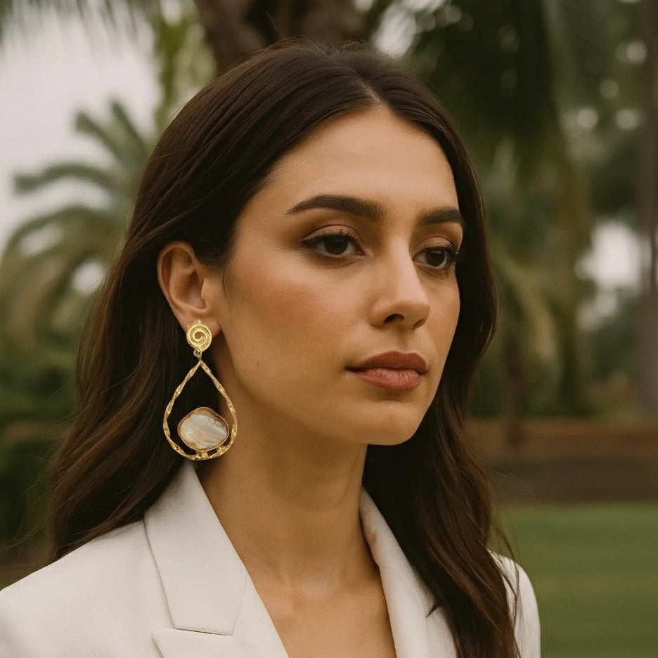 Mother of pearl earring