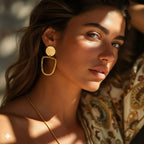 gold dangler-earring Gold A1