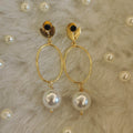 Pearl hanging earring
