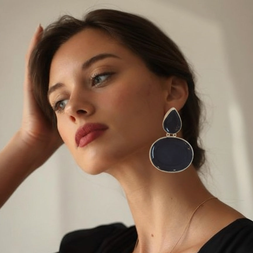 Black small earring