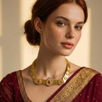 18 Kt Gold Plated Square hasli Semi Precious stone