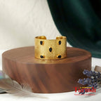 18 Kt Gold Plated Bangle with stones Semi Precious stone