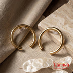 18 Kt Gold Plated bull earrings Semi Precious stone