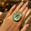 Bull Head Statement Ring | Stainless Steel Anti Tarnish Adjustable Ring