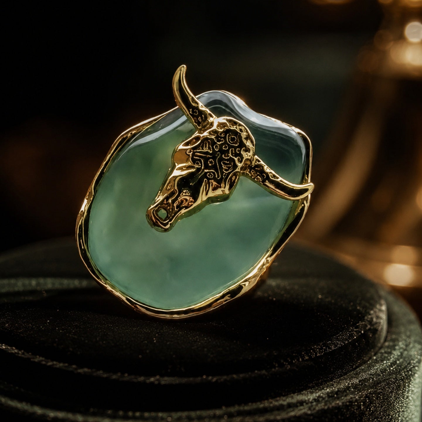 Bull Head Statement Ring | Stainless Steel Anti Tarnish Adjustable Ring