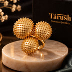 The Queen's Ring - Gold and Bold Ring | Gold Anti Tarnish Ring for Women - Adjustable Ring