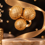 The Queen's Ring - Gold and Bold Ring | Gold Anti Tarnish Ring for Women - Adjustable Ring