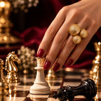 The Queen's Ring - Gold and Bold Ring | Gold Anti Tarnish Ring for Women - Adjustable Ring