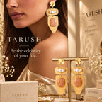 Desert Pearl Earrings - 18 Kt Gold Pated - Decorated with Precious stones to get that elegant look - Perfect for all occasions