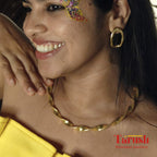 18 kt gold plated Hasli - Golden Spiral Hasli - Look Elegant with Tarush Hasli