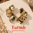 Golden Petals - 18 Kt Gold Plated Light weight - Half Flowers - Look Fabulous Everyday