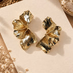 Golden Petals - 18 Kt Gold Plated Light weight - Half Flowers - Look Fabulous Everyday
