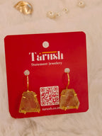 Gold Stone earring