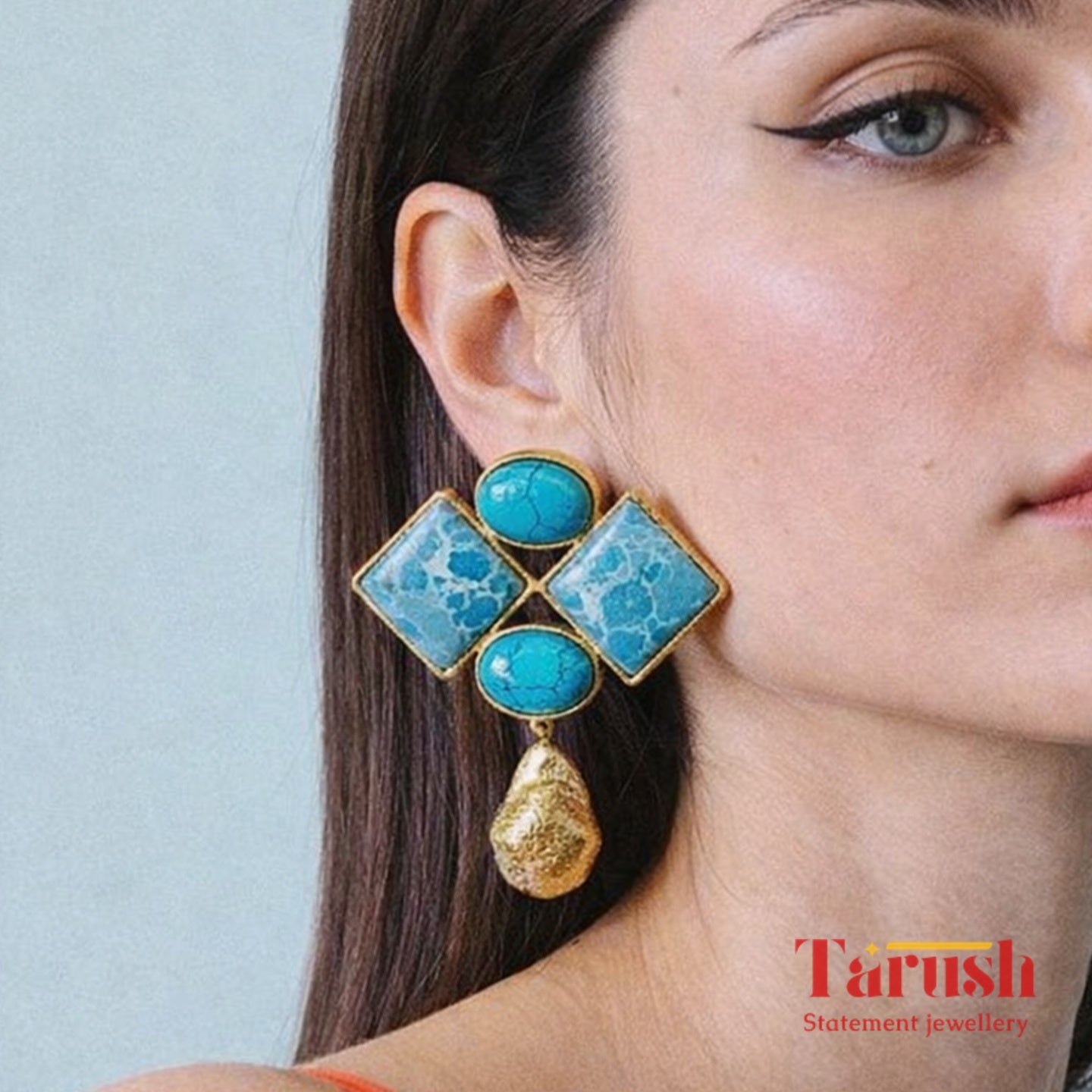 Blue Turquoise earrings