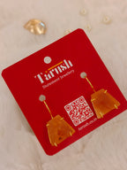 Orange Stone earring