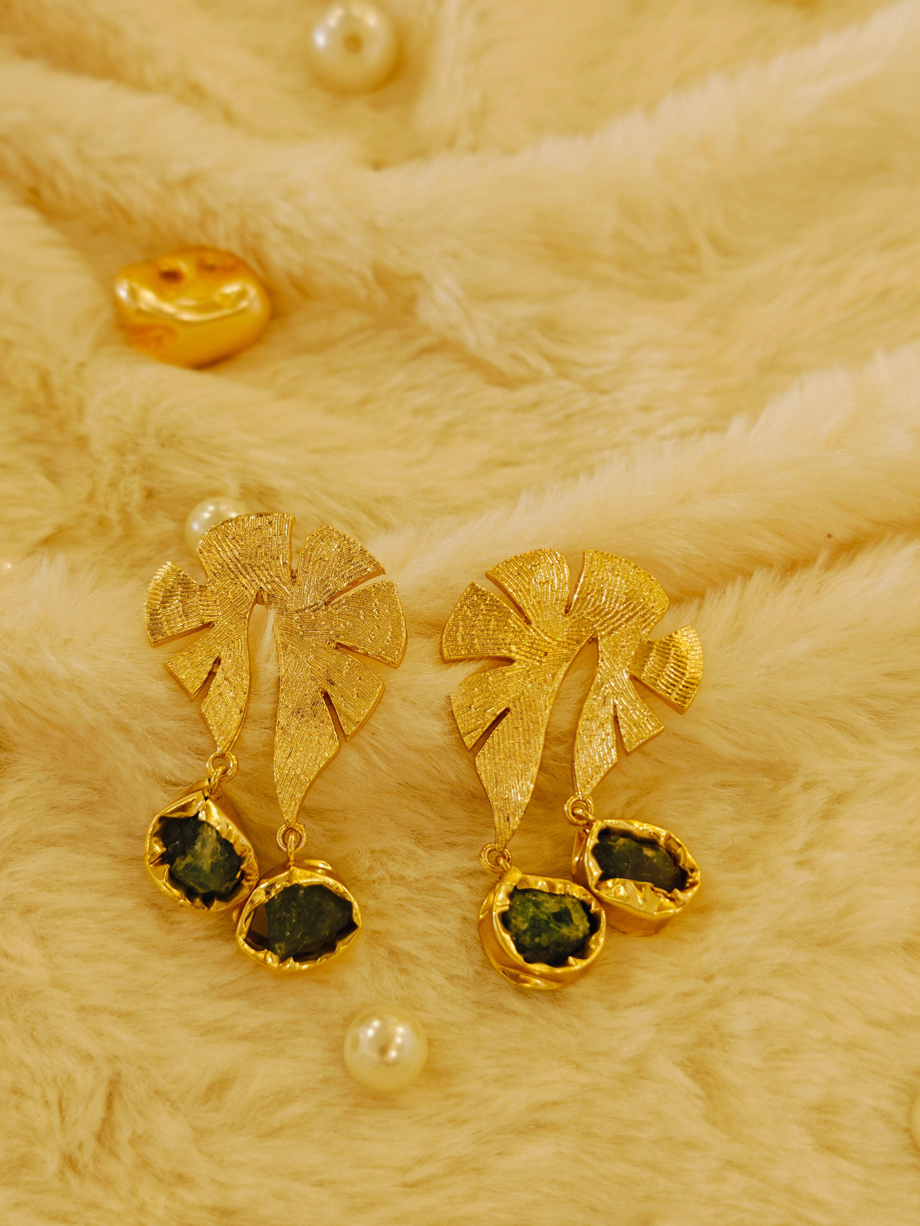 Green Stone earrings