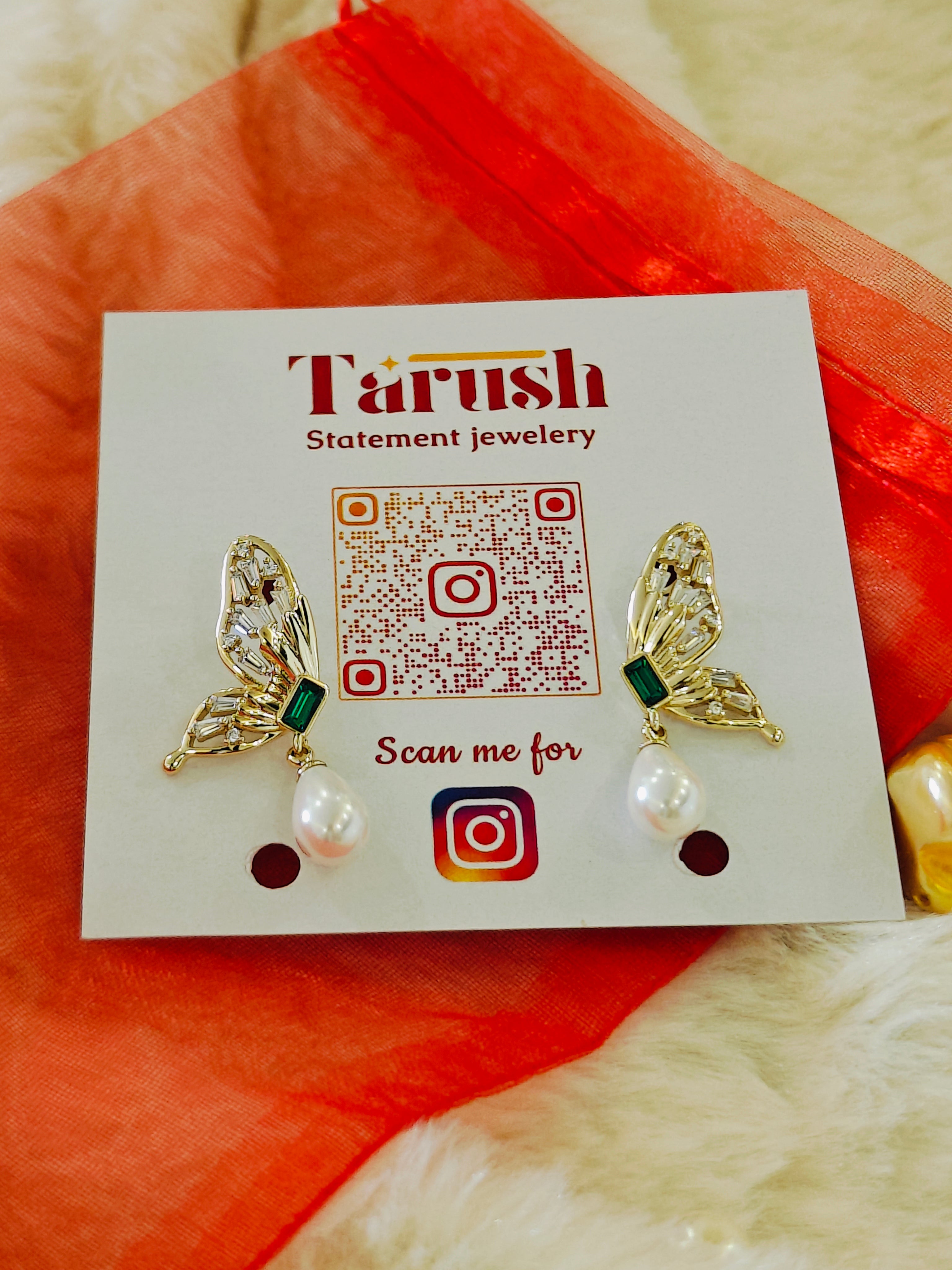 18 Kt Gold Plated Zircon earring - Perfect for Your Party Look