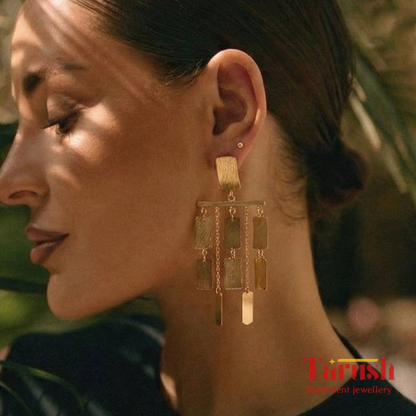 18 Kt Gold Plated Dangling Earrings - Perfect For All Your Occasions