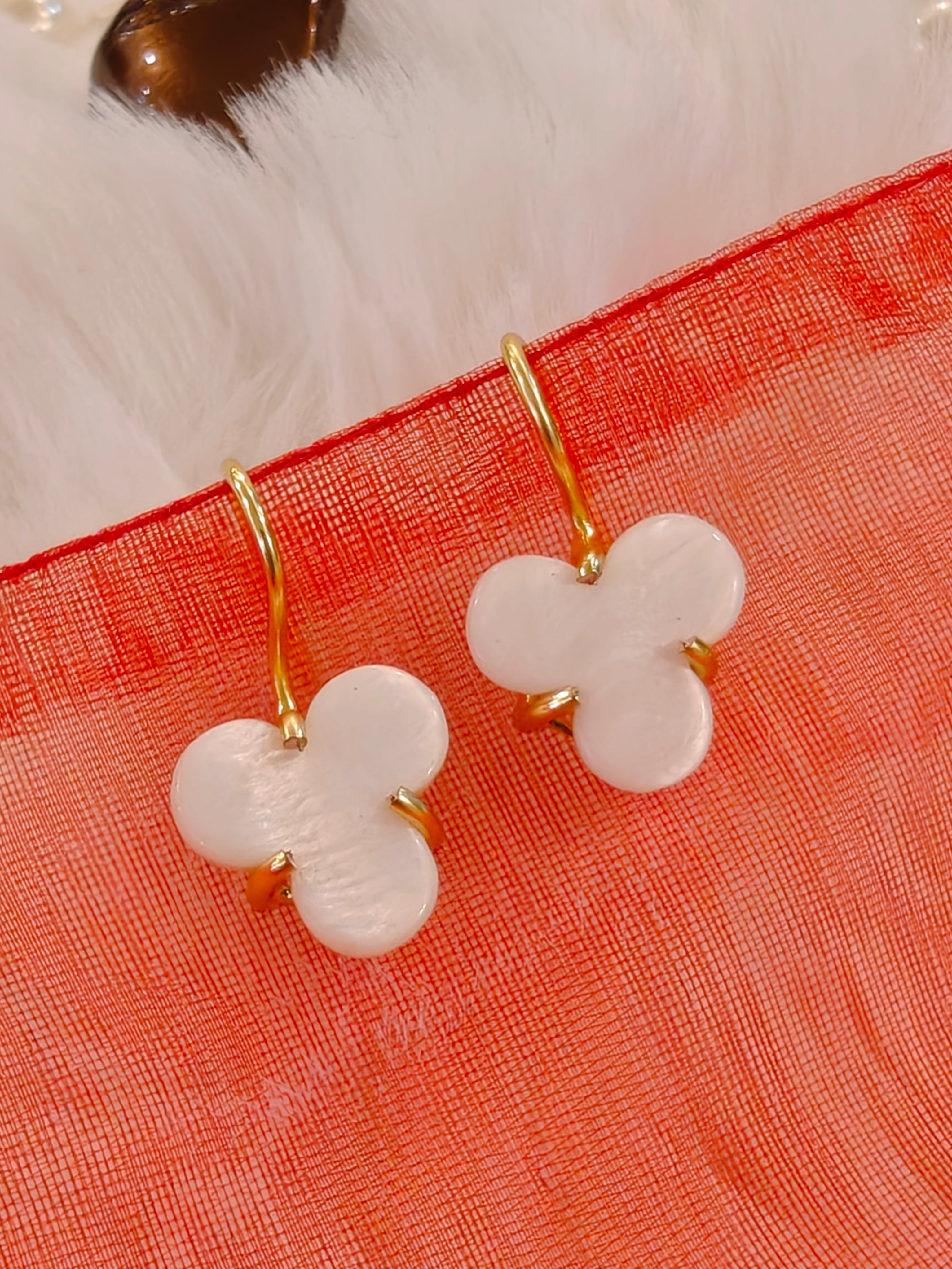 White Stone earring