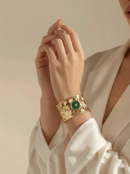 Green Bangle, Kada or Cuff