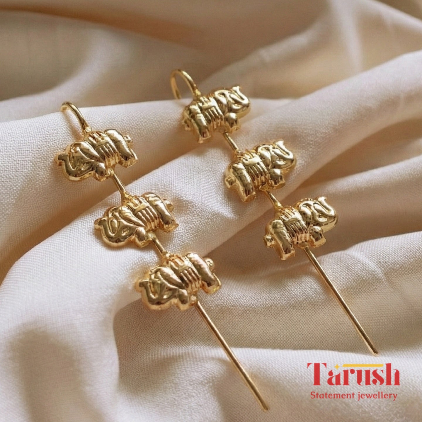 18 Kt Gold Plated - Elephant Ear Cuffs - Look Fabulous Everyday