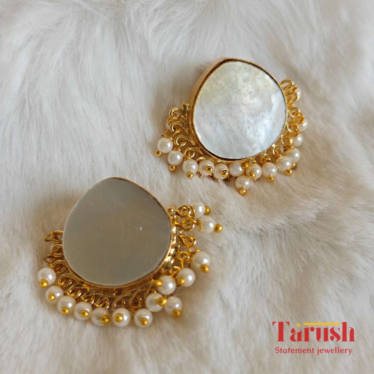 18 kt Gold Plated Earrings Small Pearl Hanging Earring - Perfect For Your Everyday Look