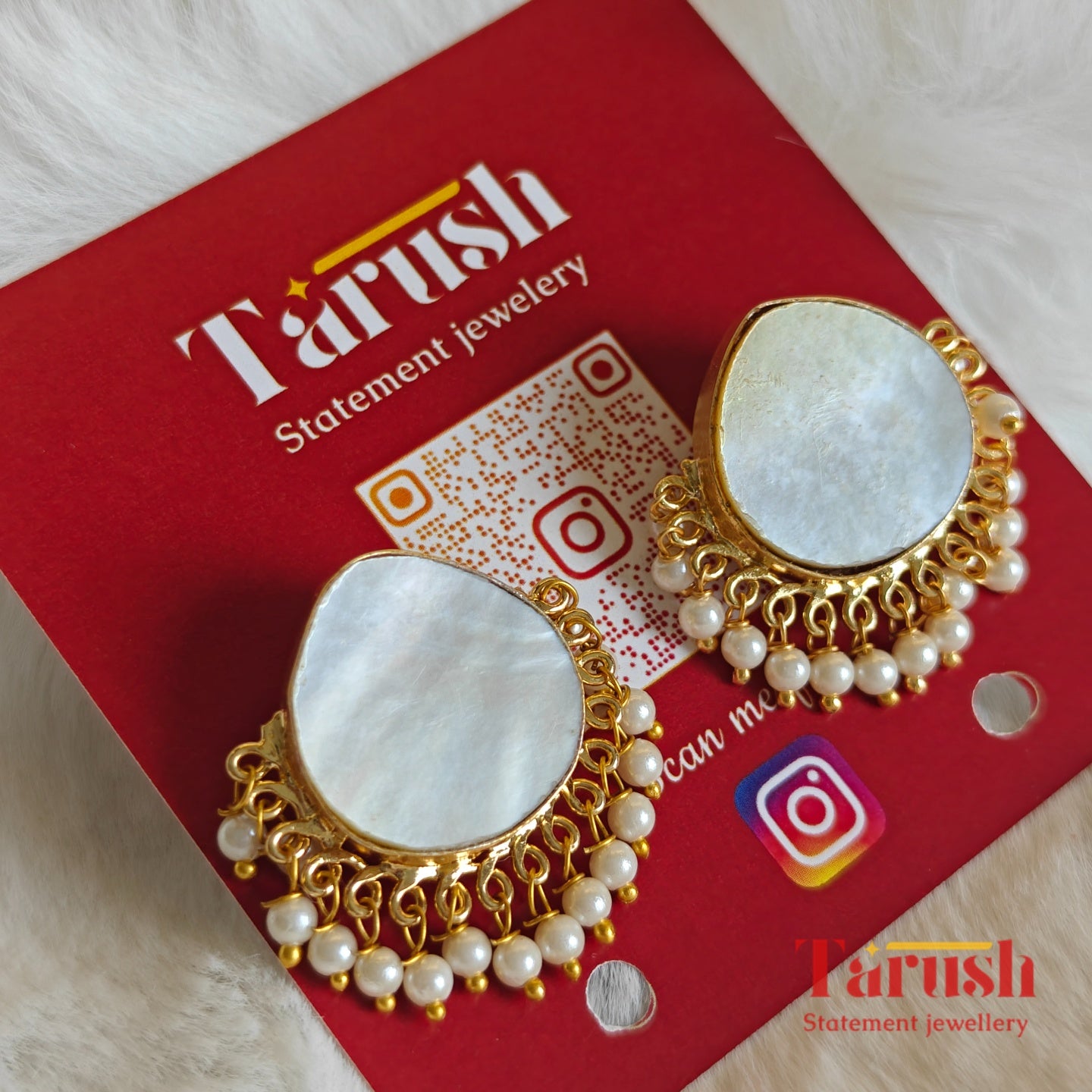 18 kt Gold Plated Earrings Small Pearl Hanging Earring - Perfect For Your Everyday Look