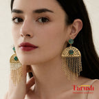 Blue Tasseled earrings