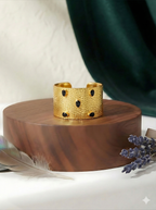 18 Kt Gold Plated Bangle with stones Semi Precious stone