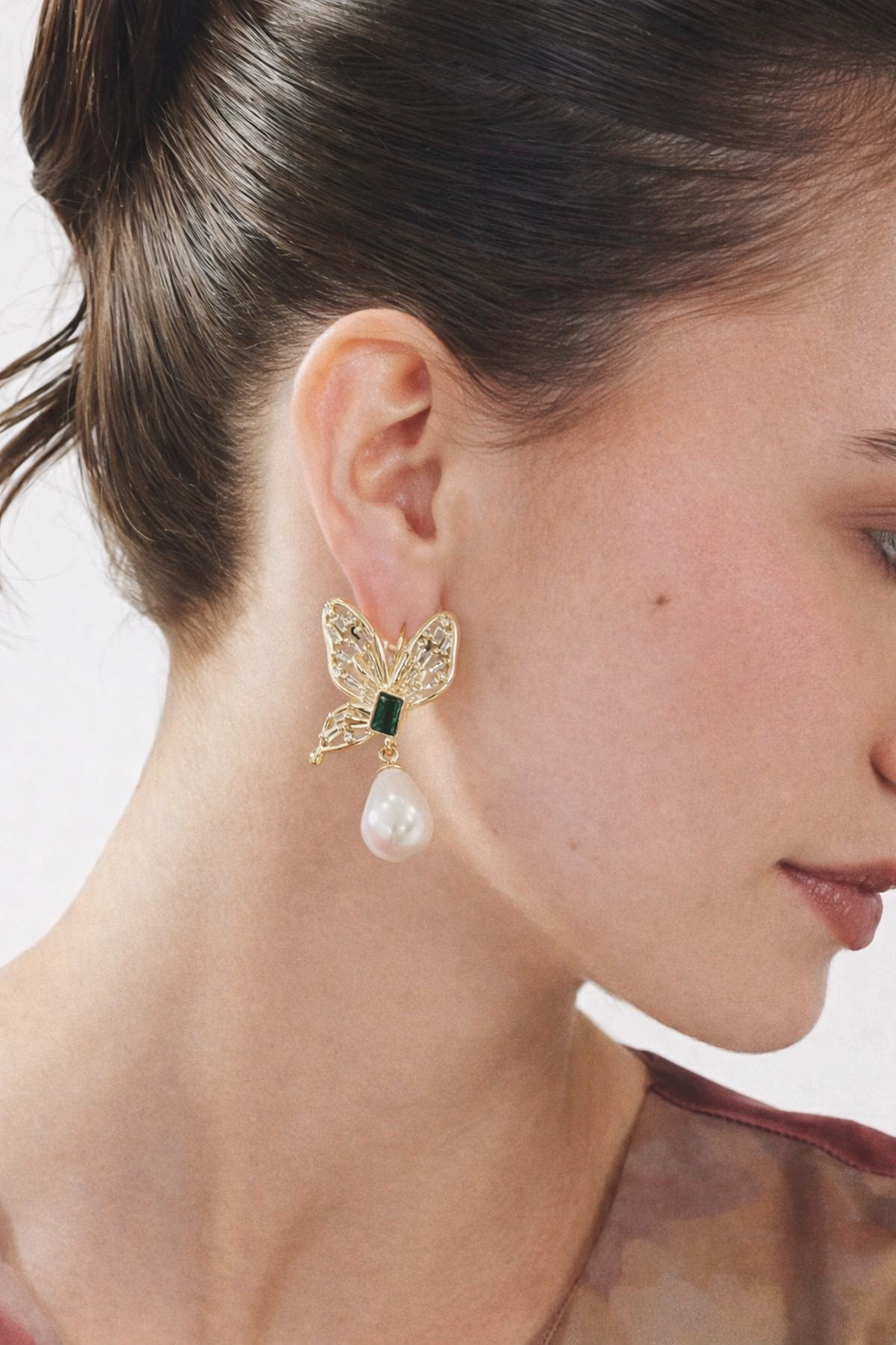 18 Kt Gold Plated Zircon earring - Perfect for Your Party Look
