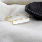 18 Kt Gold Plated - Bangle That Make You Feel luxurious - White kada Semi Precious stone