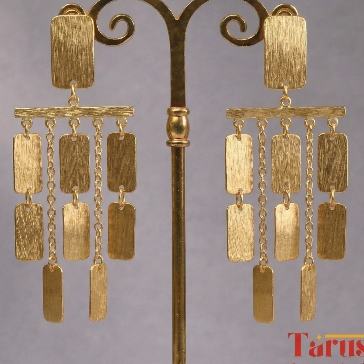 18 Kt Gold Plated Dangling Earrings - Perfect For All Your Occasions