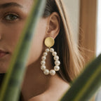 pearl earring Pearl , white