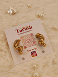 flow gold earring