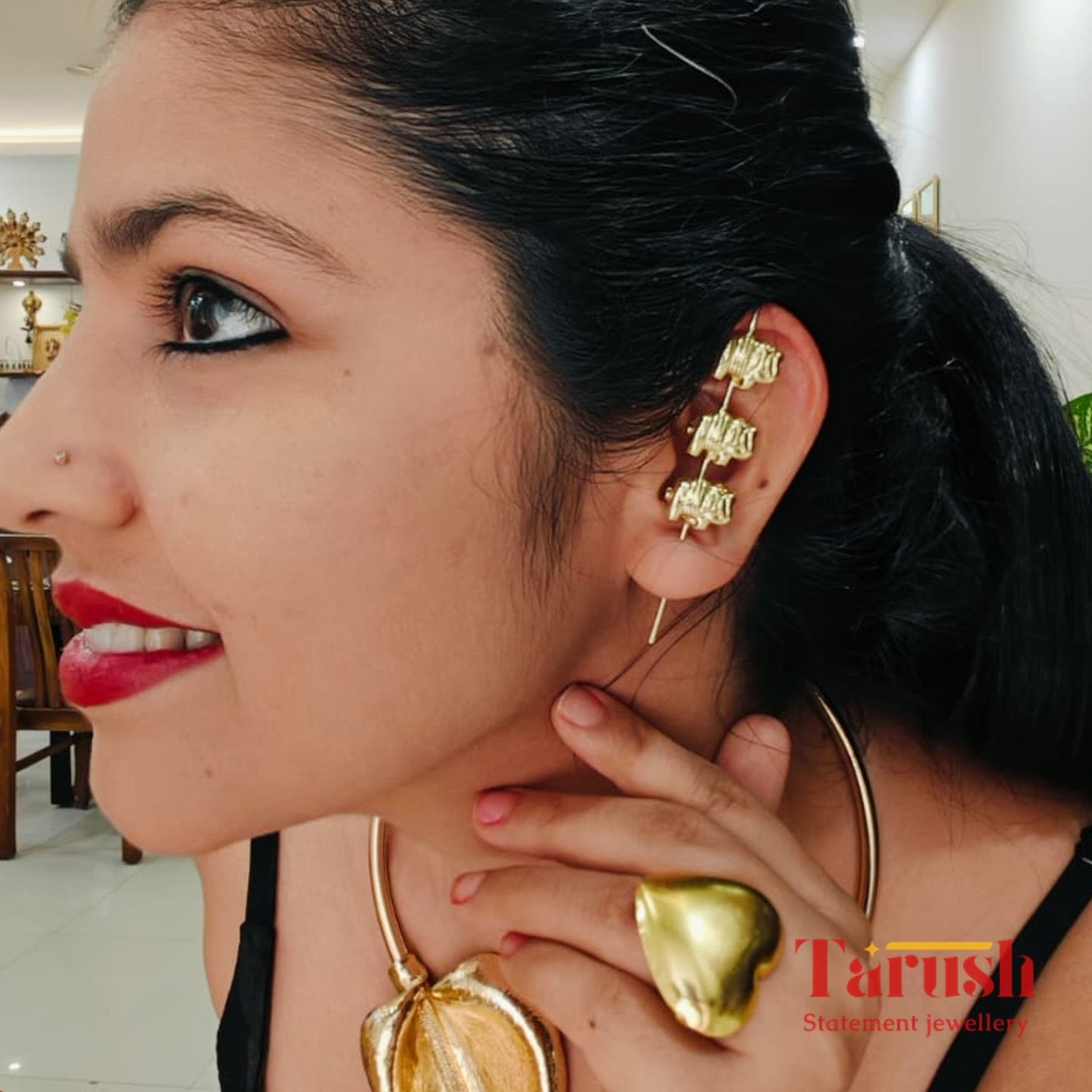 18 Kt Gold Plated - Elephant Ear Cuffs - Look Fabulous Everyday