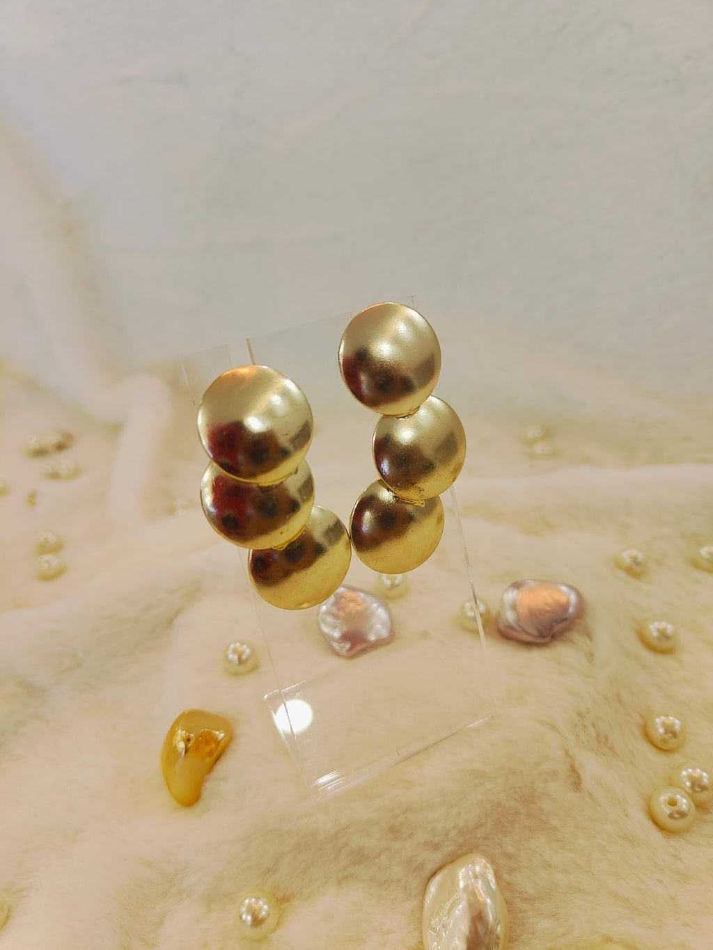 18 Kt Gold Plated - Brass Gold Earring Perfect For Your Office Look