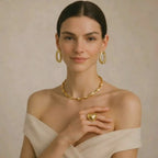 18 kt gold plated Hasli - Golden Spiral Hasli - Look Elegant with Tarush Hasli