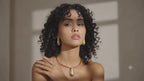 Elegant Hasli set - made of brass - 18 Kt Gold Plated Textured Teardrop Necklace & Earrings Set for Women
